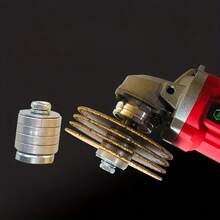 1 件式 M10/M14 钢铣床适配器，4-1/2 柄至 1/2 柄适配器，适用于手持式磨床和角磨机，金属结构，无需电力，铣削适配器 | 坚固的设计 | 耐用的金属结构 - 銀色 - 查看 7