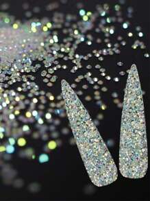 2000/800/400颗/包 树脂水钻,2mm-6mm 透明 AB 平底美甲钻,适用于 DIY 手工艺品、美甲作品、DIY 美甲装饰、美甲配件、手机壳、鞋子、衣服、工艺装饰、美甲宝石、美甲用品 - 無色 - 查看 7