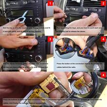 2Set (4pcs/Set) Car Stereo Radio Removal Remove Tool 4 Keys For Audi For Mercedes-Benz VW - Silver - View 6