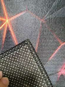 1pc Neon Gaming, Cyberpunk Style Vibrant Multicolor Geometric Pattern Bathroom Mat, Decorative Floor Mat Carpet Room Decor Bathroom Accessories Back To School Entryway Decor Bathroom Kitchen Decor - Multicolor - View 11