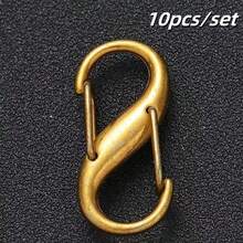 2/4/5/6/10/12 Pcs Tiny S Necklace Clasp, Stainless Steel Double Opening Bracelet Shorteners Mini S Hooks Clips For Small Keychain, Bracelets, Pendant, Carabiner Necklace Jewelry Making - Multicolor - View 29