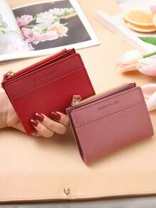 Ví nhỏ gập khóa kéo đơn giản và tươi mới, dành riêng cho phái nữ! Cần thiết cho cặp sách học sinh và ký túc xá, đa năng cho cả công việc và giải trí, hoàn hảo để làm quà tặng cho phái nữ. Ví mini, ví cầm tay, ví dễ thương mùa thu. - Nhiều màu - Xem 5