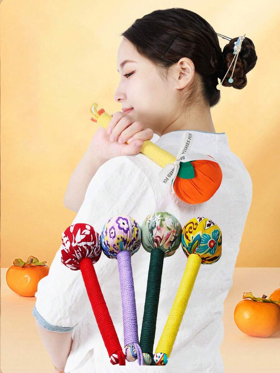 1 pieza Martillo de moxa herbácea de moda, martillo de relajación unisex, martillo de masaje manual del Body, martillo de golpeteo de espalda para masaje de Body completo, herramienta de masaje y relajación, escuela, vuelta al colegio, viaje, artículos esenciales de viaje, artículos esenciales del hogar, spa, herramienta de masaje, masaje, masajeador, spa