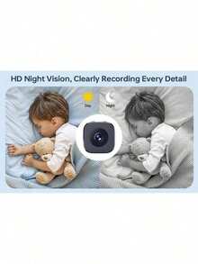 200mAh Mini kabellose WLAN Sicherheitskamera mit Nachtsicht, Nanny/Haustier/Baby Monitor für Zuhause, Tür, Zimmer, Smart Home Gerät, WLAN erforderlich