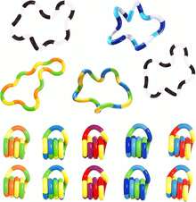 15PCS Quiet Twisty Fidget Toys – Squeeze, Twist, And Spin – Multicolored Sensory Toys Kids And Adults, Stress Relief Toys & Educational Tools Classroom,Gifts (Random Color) - 15 chiếc - Xem 10