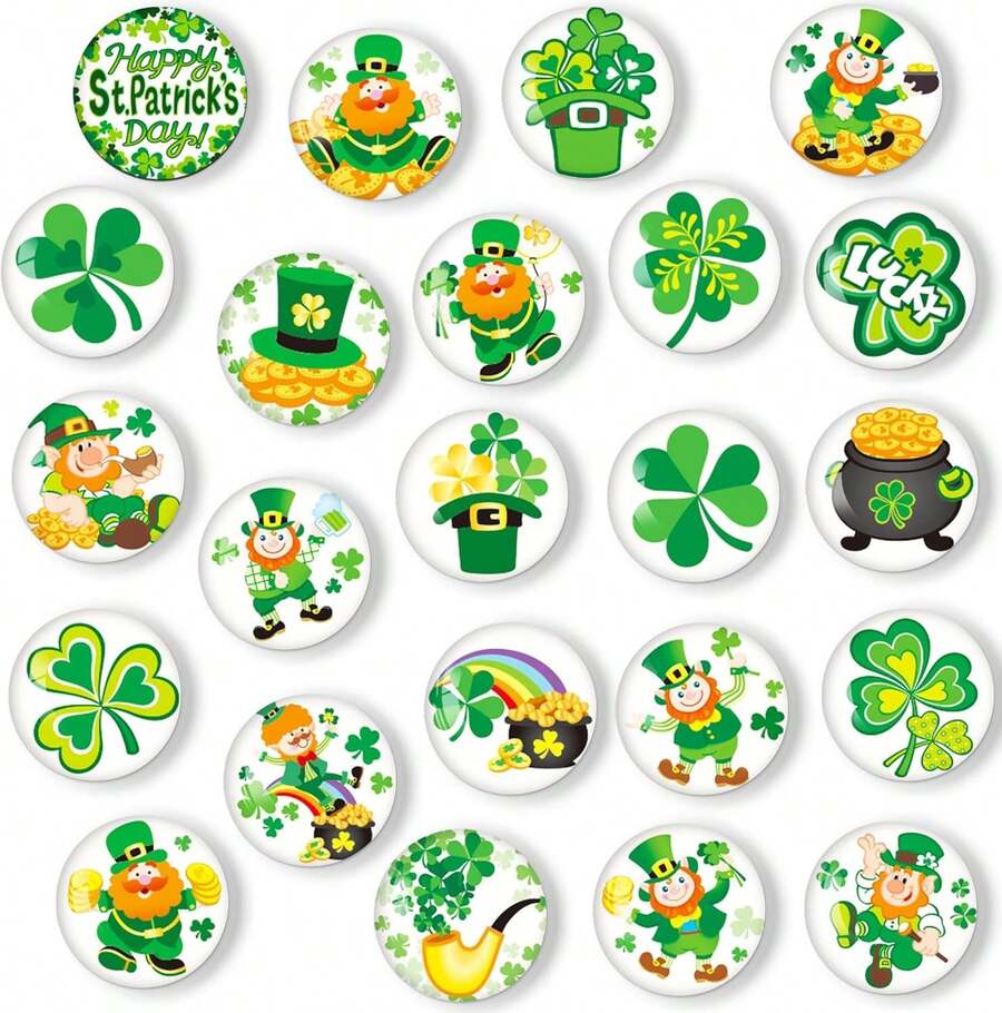 (Fast Shipping Free Shipping) MORCART 30Pack Art Decorative Fridge Magnets Cute Refrigerator Magnets For Locker Whiteboard School Office And Kitchen (Vangogh) - 聖派翠克節 - 查看 1