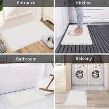 1pc Print Silica Gel Doormat, Super Absorbent Quick Dry Soft Floor Mat, Suitable For Kitchen, Bathroom, Living Room, Patio, 50x80cm High Quality