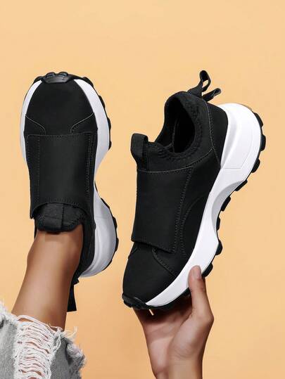 2025 Couples Fashionable Casual Sneakers, Chunky Sneakers, Running Shoes, Slip-On Comfortable Sports Shoes For Women, Suitable For All Seasons