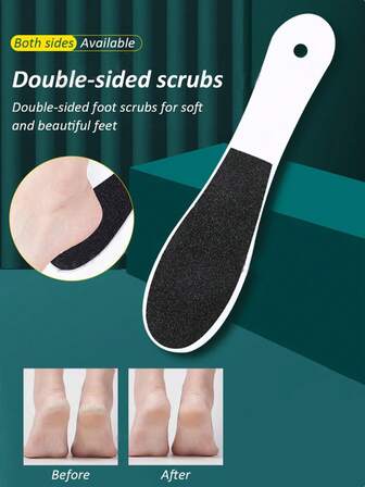 1 pezzo Tavoletta per scrubbing dei piedi bianca, strumento per levigare i piedi per rimuovere calli, pelle morta e materiale, strumento per massaggio dei piedi, pietra per i piedi, tavoletta per scrubbing dei piedi