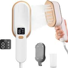 1pc Hanging Hand Board, Steam Board, Quickly Remove Wrinkles On Clothes, Powerful Pressurized Steam, Three Adjustable Casting Modes, High-Temperature Steam Casting, Rotating Handle 180, 2-In-1 Based On High Temperature, 2-In-1 Hanging/Flat Board, High-Power 1200-2000W Board, Large-Capacity Water Tank, Intelligent Digital Display, Suitable For Home Use, Travel, RV And Bedroom Board. - EU F Type Plug(220-240V) - View 12