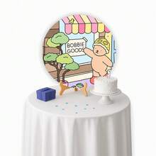 Capa Para Painel Redondo Sublimada – Decoração de Festas Aniversários Temáticos "Bobbie Gods" 1,50m - 50cm