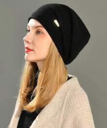 Women Beanie Hat - Black - View 3
