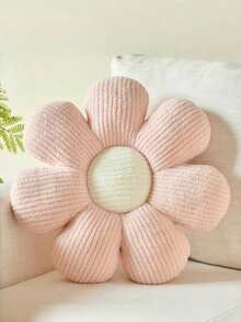 圣诞花形抱枕，柔软的雏菊抱枕，圣诞主题抱枕，可用于床边、沙发、椅子或地板装饰，适合客厅、卧室和沙发。Flo-Shawerped 装饰抱枕，送给朋友的完美圣诞礼物。 - 粉紅色米芯 - 查看 2