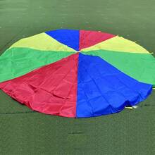 78.74in/118.11in Toss Rainbow Parachute, Outdoor Gymnastics Training Equipment, Multi-Person Sports & Recreation Umbrella, Sensory Integration Training Rainbow Umbrella, 8 Colorful Fun Gift Suitable For 10 Scenarios, Team Building And Group Activities, Includes Storage Bag