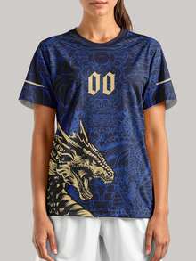 2025 Personalisiertes Sportjersey, Sommer Outdoor Sport Tanktop Kurzarm, Damen Sport Team Club Training Jersey Top mit vorne und hinten bedrucktem Namen & Nummer, atmungsaktiv schnelltrocknend für den Alltag, Party