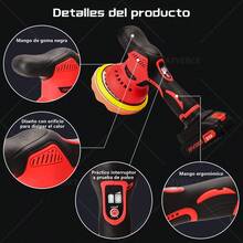 Pulidora Orbital Inalámbrica De Doble Acción 6inch 5500rpm - Tipo de Enchufe A USA (110-127V) - Ver 8