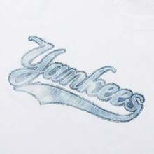 Camiseta tipo denim suave y oversize, ropa casual unisex para ir y venir y hacer ejercicio