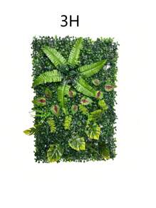 1 件人造植物墙板、黄杨树篱墙板、人造草隐私屏风围栏、绿植墙背景适用于室内室外花园后院装饰