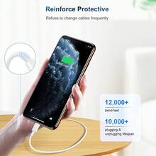 20W PD 快速充电器套装：20W 快速充电壁式适配器 + 6.6 英尺/200 厘米高效数据传输快速充电线，兼容 14 Pro Max/14 Pro/14 Plus/14/13/12/11/XS/XR/8/7/6、iPad 系列 - 英規插(220-240V) - 查看 7