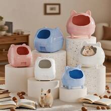 Golden Hamster Bathtub & Toilet Dual-Use, Suitable For Hamster Bathing, Splash Proof, Easy To Disassemble - Clear - View 3