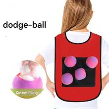 Pas do chwytania dla dzieci, rekwizyty do zabawy w przeciąganie dla przedszkolaków, interaktywna zabawka z piłką do ćwiczeń integracji sensorycznej w sportach na świeżym powietrzu, kamizelka samoprzylepna, zabawka do gry w piłkę, prezent na Halloween, Boże Narodzenie, przyjęcie świąteczne - Wielokolorowe - Zobacz 6