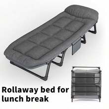 Foldable Sun Lounger Recliner Adjustable Back Rest Garden Indoor Folding Chair - Folding Bed for Lunch Break - View 6