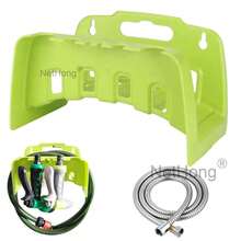 Convenient Water Hose Storage Rack Wall Mounted Water Pipe Holder Hosepipe Stand - Green - View 1