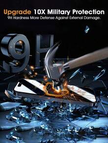 BOLLYMORE 2片装9H硬度防窥钢化玻璃屏幕保护膜，保护隐私，兼容苹果X/Xs/XS Max、11/11 Pro/11 Pro Max、12 Mini/12/12 Pro/12 Pro Max、13/13 Mini/13 Pro/13 Pro Max、14/14 Plus/14 Pro/14 Pro Max、15/15 Plus/15 Pro/15 Pro Max/16/16 Plus/16 Pro/16 Pro Max，防水、防震、防摔、防刮、防指纹，全屏覆盖，适用于日常、办公、家庭使用。 - 2pcs privacy - 查看 3