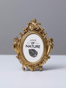 1 Piece Of Vintage American Resin Photo Frame, Wall And Bedside Decoration Painting, Desktop Decoration And Home Decoration, French Vintage Flower Carving Photo Frame, Suitable For Living Room, Bedroom, Office, Studio, Gallery, Record The Beautiful Moments In Daily Life, Collect Precious Memory Gifts Birthday Graduation, Holiday Record Gifts