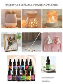 1pc Plant-Based Essential Oil, Air Freshener, Deodorizer, Suitable For Aroma Diffuser, Humidifier, Home, Bedroom, Office - Multicolor - View 3