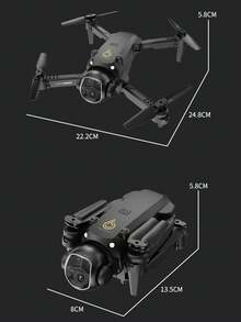 XS6 Drone, Dual Camera Aerial Photography, Optical Flow Hovering, 4-Axis Quadcopter, Convenient Foldable Design, Smart Obstacle Avoidance, Remote Control Aircraft - Multicolor - View 11