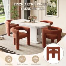Ergonomic Armchair With Premium Teddy Pile, Unique Design, Maximum Comfort And Versatility The Modern, Multifaceted Armchair Is Robust, Stylish And Can Be Assembled In No Time - 棕色 - 查看 7