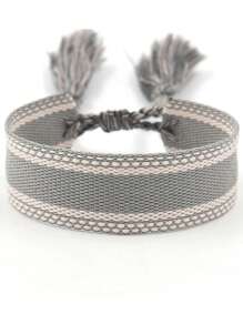 1 件定制姓名编织手链、带流苏的定制文字编织手镯、个性化流苏友谊手链、母亲节定制姓名手链、多色可选，适合婚礼、周年纪念、生日 - 全年可佩戴的礼物、周年纪念礼物、优雅配饰、优质工艺 - 彩色 - 查看 13