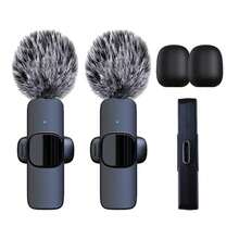 HITOZON Professional Wireless Lavalier Microphone For Smartphones,Wireless Microphone For Video/Audio/Vlog Recording,Wireless Mini Mic For Teaching, Interviews, Live Streaming - Black - View 11