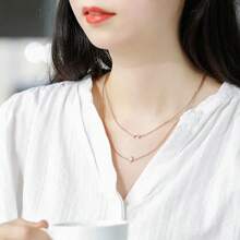 Armani 1 Piece Elegant Layered Rose-Gold-Tone Sterling Silver Necklace Featuring Crystal-Detailed Crescent Moon & Star Pendants – Emporio Armani EG3393221 – Women's Premium Romantic Everyday Glamour For 2025 Trending Looks, Perfect For Gifting, Date Nights, Office Chic, Festival Glitter, And Instagram-Ready Style