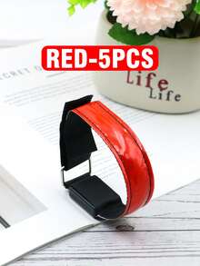 LED网格发光臂章 反光LED灯臂章，派对用品，运动腕带，适用于跑步、徒步旅行、露营、派对，可充电 - 彩色 - 查看 44