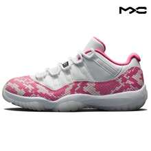 Air Jordan 11 Retro Low 'Pink Snakeskin' White Black-Pink Sneakers Women AH7860-106 - 彩色 - 查看 1