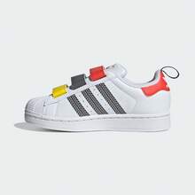 Adidas 男童 SUPERSTAR II CF C 休闲低帮运动鞋 JQ1337 - 白色 - 查看 2