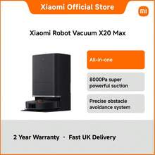 Xiaomi Robot Vacuum X20 Max – Advanced Robotic Cleaner With Omni Station, 5200mAh Battery, 55W Suction Power, Automatic Hair-Cutting Brush, Dual Mop Pads, Self-Cleaning & Dual Water Tanks, Full Home Smart Cleaning - Black - View 1