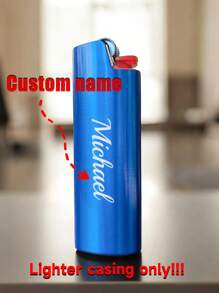 Niestandardowe etui na zapalniczkę z grawerunkiem laserowym 1 szt., spersonalizowane, grawerowane, drużba, prezent na dzień ojca, prezent urodzinowy dla taty, chłopaka, palacza cygar, BIC Mini J6, wielofunkcyjne, regulowane, ozdobne, wielokrotnego użytku, wykwintne, urocze, wysokiej jakości, nowoczesne, kolorowe, urocze, wygodne, stylowe, niestandardowe, spersonalizowane, niepowtarzalne, idealne prezenty dla niego, idealne prezenty dla niej, chłopaka, dziewczyny, taty, mamy, rodziny, przyjaciół, syna, córki, biura, herbaciarni, szkoły, domu, odświeżenia domu, domu z dostępnymi rozwiązaniami, ciepłej atmosfery, domu i życia, spersonalizowane etui i etui na zapalniczki