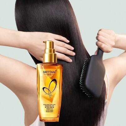 护发油 - 顺滑秀发，无需冲洗，不油腻。免洗护发油，适合干性和中性发质，香氛护发