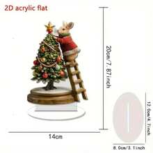 Acrylic Christmas Tabletop Decor - Perfect For Bedroom, Cafe, Living Room & Outdoor Spaces, Ideal Gift For Friends Home Decor Christmas Decorations Room Decor
