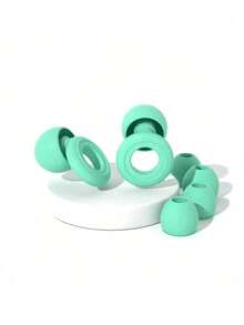 1Sets - Reusable Silicone Earplugs, Consisting Of 2 Earplugs And 4 Spare Parts, Specially Designed For Sleep And Sound Insulation, Without Harming The Ears. Night Noise Reduction Earplugs And Snoring Sound Insulation, Suitable For Sleeping, Taking Naps, Working, Studying, Back-To-School Gifts, Christmas Gifts. - Multicolor - View 18