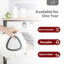 3 Pack Mop Heads Replacement For O-Ceda Easy Wrin Spin Mop, Microfiber Spin Mop Refills, Easy Cleaning Mop Head Replacement (1-Tank Mop White) - trắng - Xem 6