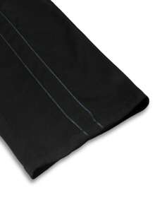 1pc Tween Boys Casual Solid Color Drawstring Waist Sports Pants, All Seasons Suitable For College Sports And Outdoor Leisure,Thick-Style - Black - View 5