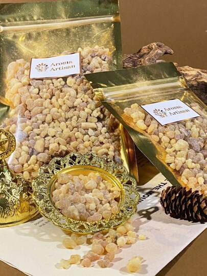 40g, 100g, Incenso Frankincense, Resina cristallina di Frankincense naturale, Frankincense di alta qualità, Profumo persistente, Incenso Frankincense, Aromaterapia, Resina di Frankincense biologica, Deodorante per ambienti, Adatto per aromaterapia, yoga, meditazione, camera da letto, ecc.