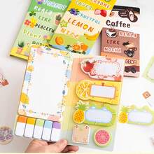 1 conjunto de adesivos combinados de desenho animado, alto valor de cor, fofos, multifuncionais, marcadores de classificação, adesivos para cenas decorativas de manuais