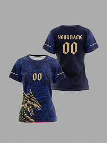 2025 Personalisiertes Sportjersey, Sommer Outdoor Sport Tanktop Kurzarm, Damen Sport Team Club Training Jersey Top mit vorne und hinten bedrucktem Namen & Nummer, atmungsaktiv schnelltrocknend für den Alltag, Party