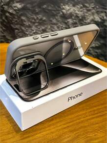 Premium Heavy Duty Magnetic Shock-Proof Phone Case, Compatible With Iphone 16/15/14/13/12/11 Pro Max Plus, Includes Stand And Rear Glass Lens Protector, Waterproof, Anti-Fall, Scratch-Resistant - Brown - View 5