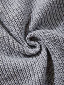 Spring Autumn Winter New Women's Minimalist Solid Color Pique Textured Casual Loose Commute Lazy Comfortable Versatile Long Cardigan Sweater Knitwear - Grey - View 11